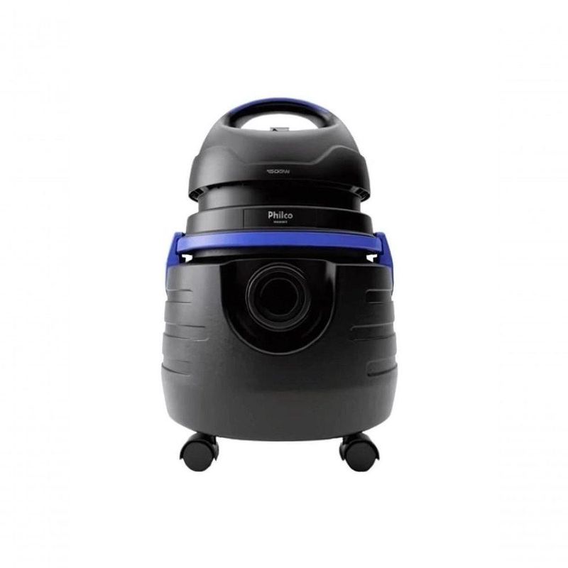 Aspirador de Pó e Água Philco Pas80 1500W 5L Pó 125L Água com Filtro Lavável Azul e Preto 110V