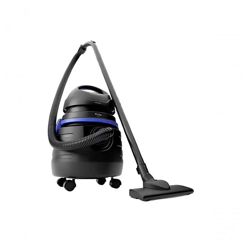 Aspirador de Pó e Água Philco Pas80 1500W 5L Pó 125L Água com Filtro Lavável Azul e Preto 110V