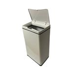 Lixeira Automática Retangular 50 Litros Com Sensor Branca