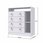 Cômoda Infantil Em Mdp Com 4 Gavetas Percasa Branco
