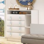 Cômoda Infantil Em Mdp Com 4 Gavetas Percasa Branco