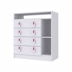 Cômoda Infantil Em Mdp Com 4 Gavetas Percasa Branco