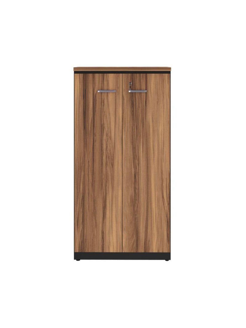 Armário De Escritório 80cm 2 Portas Com Chave Multimóveis Cr25294 Sevilha Preto