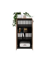 Armário De Escritório 80cm 2 Portas Com Chave Multimóveis Cr25294 Sevilha Preto