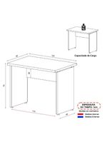 Escrivaninha Mesa De Escritório 120cm Multimóveis Cr25312 Sevilha Preto