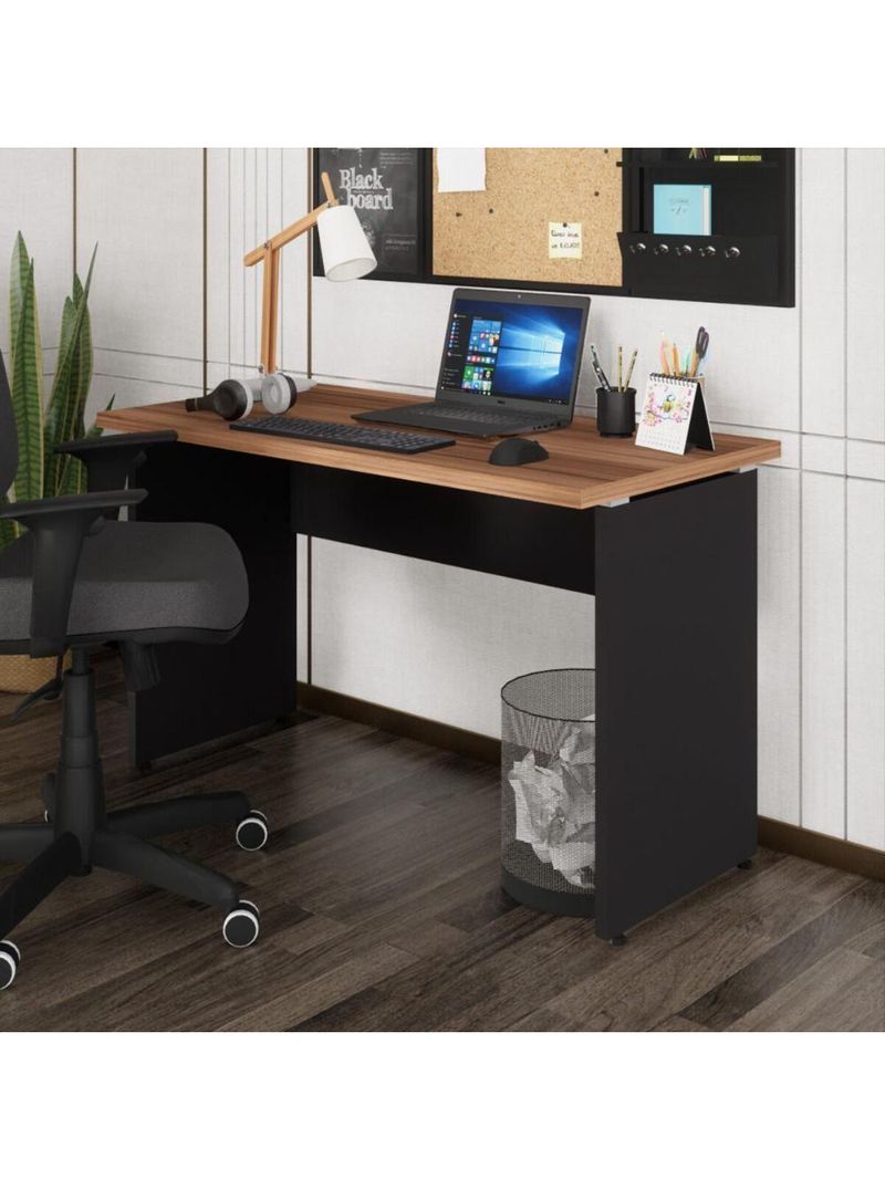 Escrivaninha Mesa De Escritório 120cm Multimóveis Cr25312 Sevilha Preto