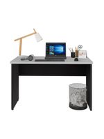Escrivaninha Mesa De Escritório 120cm Multimóveis Cr25312 Cinza Preto