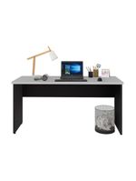 Escrivaninha Mesa De Escritório 150cm Multimóveis Cr25318 Cinza Preto