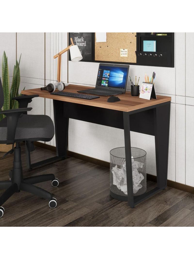 Escrivaninha Mesa De Escritório 120cm Multimóveis Cr25327 Sevilha Preto