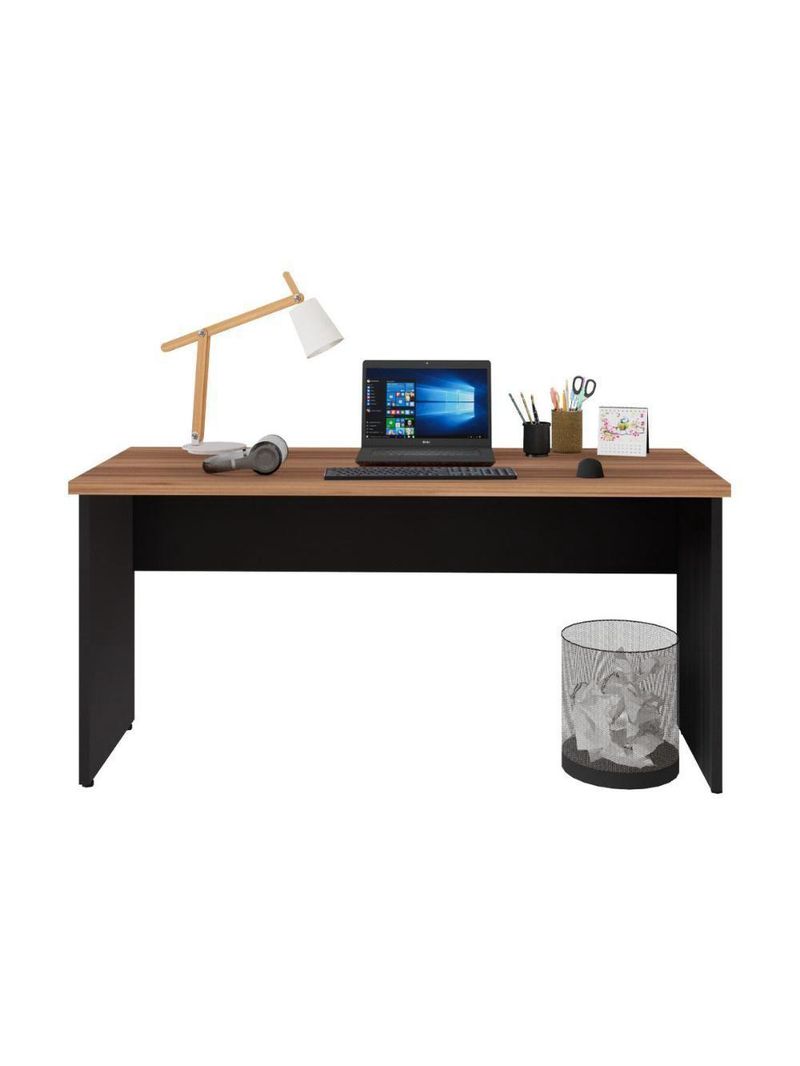 Escrivaninha Mesa De Escritório 150cm Multimóveis Cr25318 Sevilha Preto