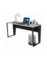Escrivaninha Mesa De Escritório 150cm Multimóveis Cr25329 Cinza Preto