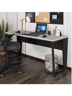 Escrivaninha Mesa De Escritório 150cm Multimóveis Cr25329 Cinza Preto