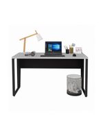Escrivaninha Mesa De Escritório 135cm Multimóveis Cr25328 Cinza Preto