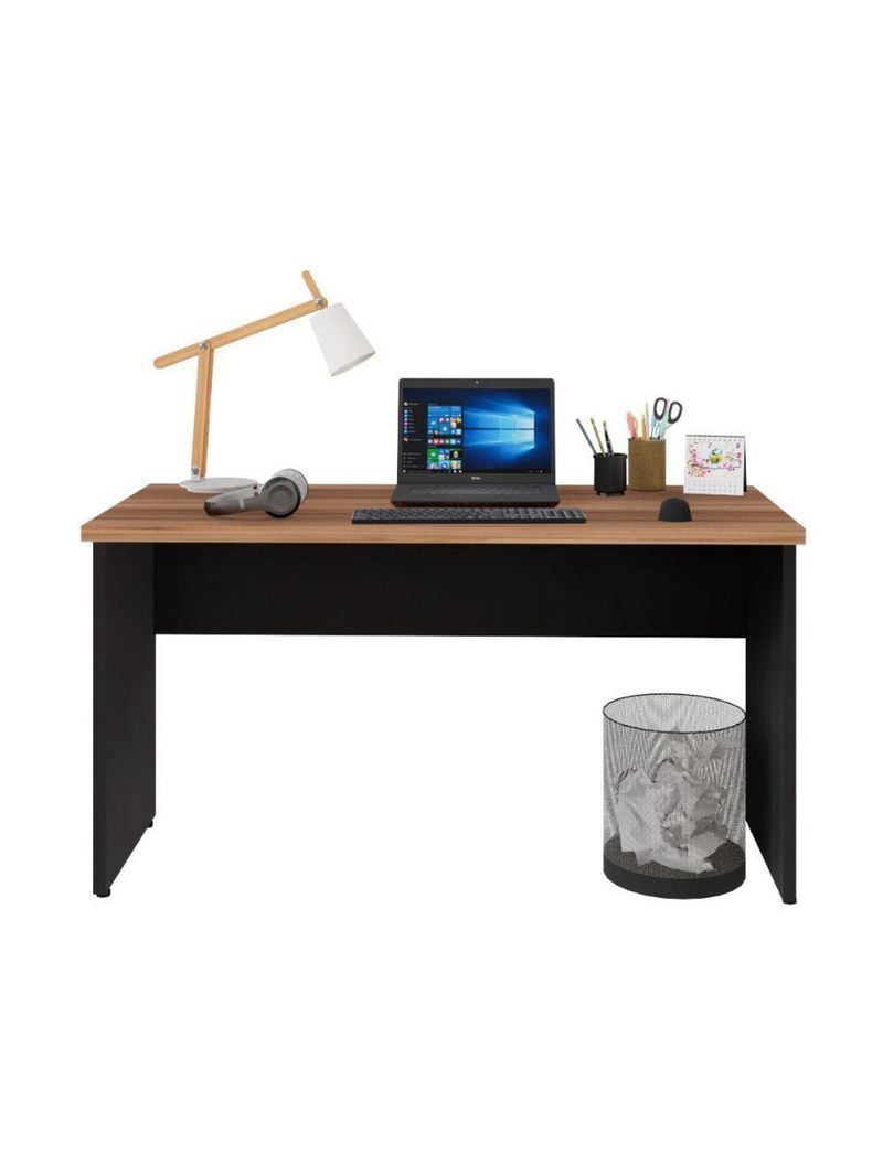 Escrivaninha Mesa De Escritório 135cm Multimóveis Cr25315 Sevilha Preto