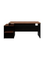 Escrivaninha Mesa De Escritório 172cm 2 Gavetas Multimóveis Cr25309 Sevilha Preto