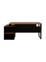 Escrivaninha Mesa De Escritório 172cm 2 Gavetas Multimóveis Cr25310 Sevilha Preto