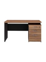 Escrivaninha Mesa Escritório 135cm 3 Gavetas Multimóveis Cr25313 Sevilha Preto