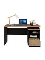 Escrivaninha Mesa Escritório 135cm 3 Gavetas Multimóveis Cr25313 Sevilha Preto