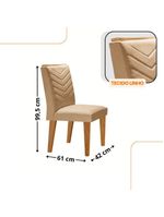 Sala De Jantar Mesa 90cm Olímpia Cadeira Liz Moderna  Turim 07/off//serig Off Com Vidro