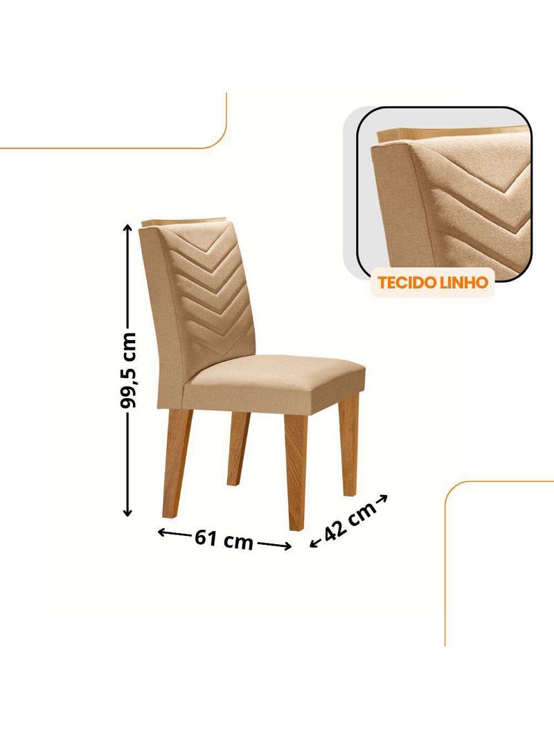 Sala De Jantar Mesa 90cm Olímpia Cadeira Liz Moderna  Turim 07/off//serig Off Com Vidro
