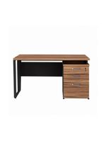 Escrivaninha Mesa Escritório 135cm 3 Gavetas Multimóveis Cr25321 Sevilha Preto