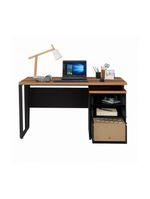 Escrivaninha Mesa Escritório 135cm 3 Gavetas Multimóveis Cr25321 Sevilha Preto