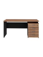Escrivaninha Mesa Escritório 150cm 4 Gavetas Multimóveis Cr25317 Sevilha Preto