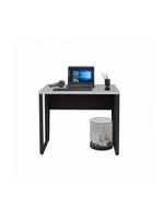 Escrivaninha Mesa Escritório 90cm Multimóveis Cr25326 Cinza Preto