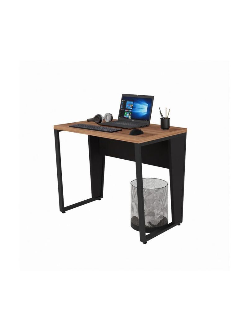 Escrivaninha Mesa Escritório 90cm Multimóveis Cr25326 Sevilha Preto