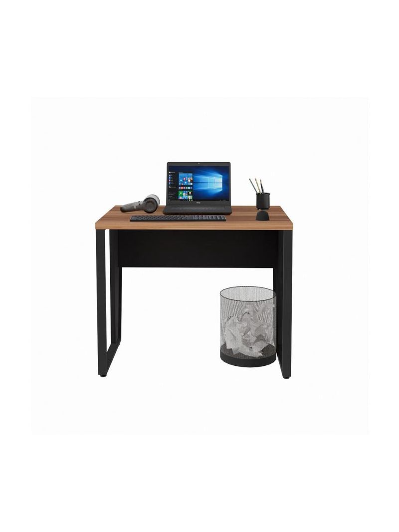 Escrivaninha Mesa Escritório 90cm Multimóveis Cr25326 Sevilha Preto