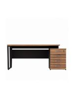 Escrivaninha Mesa Escritório Extensível 150cm 4 Gavetas Multimóveis Cr25325 Sevilha Preto