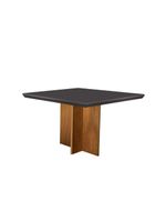 Conjunto Mesa Olímpia Em Mdf Com 4 Cadeiras Liz Grafite