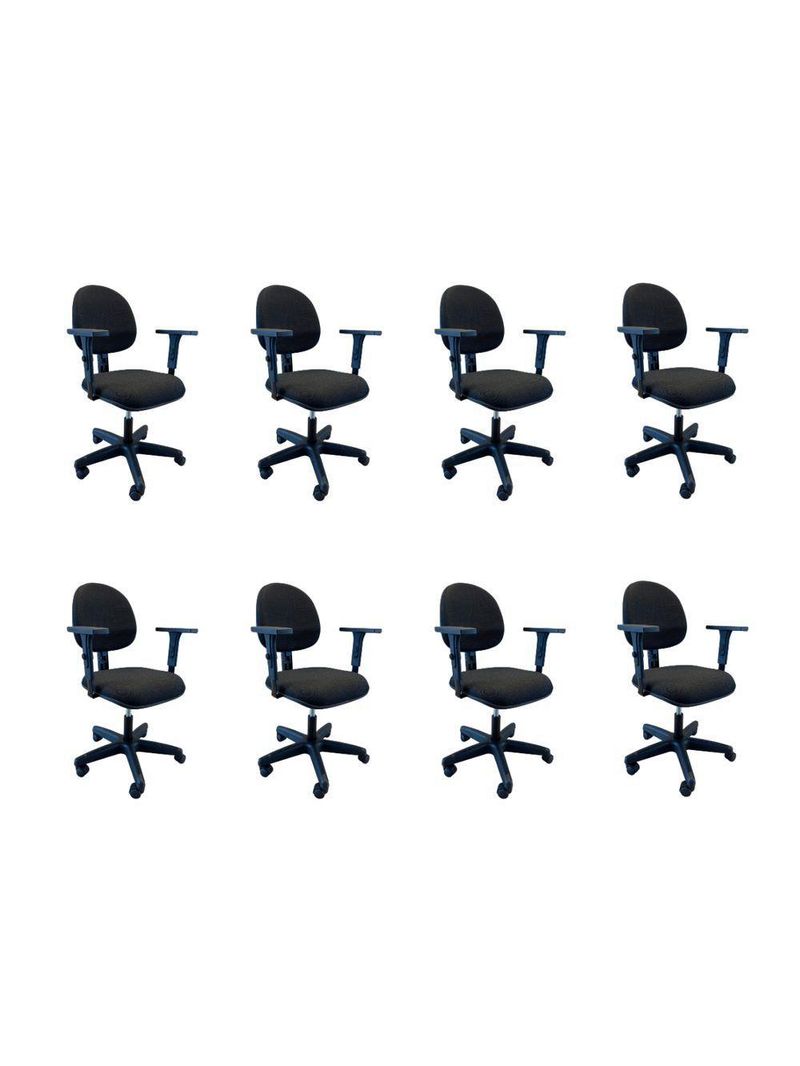 Kit 8 Cadeiras De Escritório Oficial Operativa
