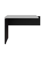 Mesa De Escritório Auxiliar 90cm Multimóveis Cr25305 Cinza Preto