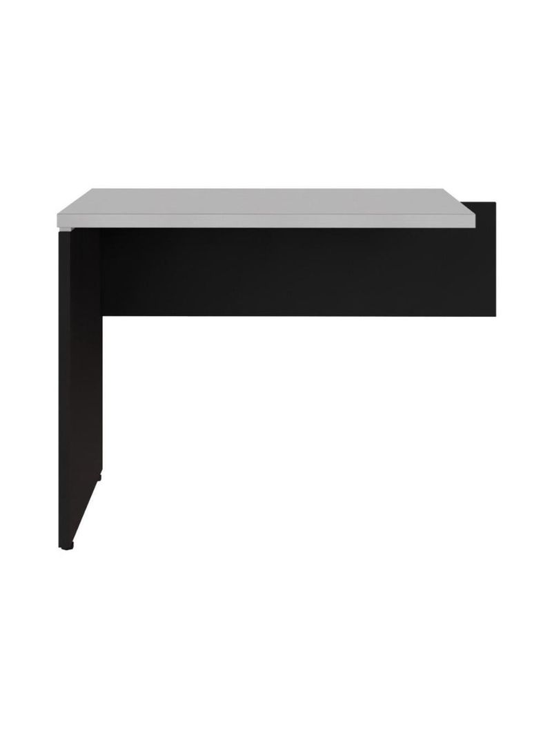 Mesa De Escritório Auxiliar 90cm Multimóveis Cr25305 Cinza Preto