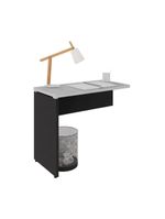 Mesa De Escritório Auxiliar 90cm Multimóveis Cr25305 Cinza Preto