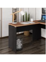 Mesa De Escritório Auxiliar 90cm Multimóveis Cr25305 Sevilha Preto