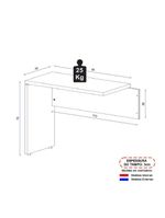 Mesa De Escritório Auxiliar 90cm Multimóveis Cr25305 Sevilha Preto