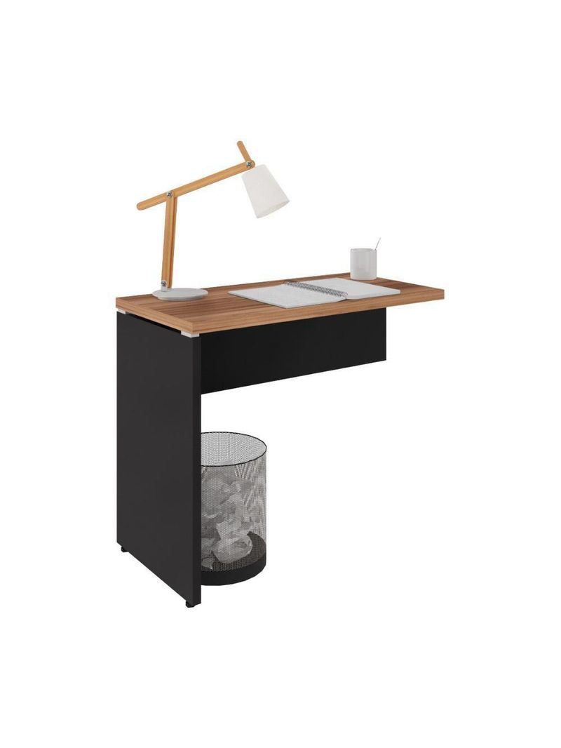 Mesa De Escritório Auxiliar 90cm Multimóveis Cr25305 Sevilha Preto
