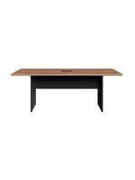 Mesa De Escritório Reunião 200cm Com Caixa De Tomadas Multimóveis Cr25334 Sevilha Preto