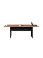 Mesa De Escritório Reunião 200cm Com Caixa De Tomadas Multimóveis Cr25334 Sevilha Preto