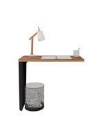 Mesa De Escritório Auxiliar 90cm Multimóveis Cr25306 Sevilha Preto