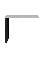 Mesa De Escritório Auxiliar 90cm Multimóveis Cr25306 Cinza Preto