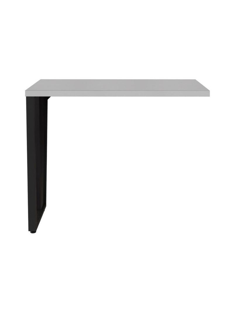 Mesa De Escritório Auxiliar 90cm Multimóveis Cr25306 Cinza Preto