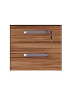 Gaveteiro Para Mesa De Escritório 33cm Com Chave 2 Gavetas Multimóveis Cr25304 Sevilha Preto