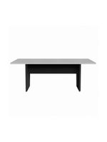 Mesa De Escritório Reunião 200cm Multimóveis Cr25332 Cinza Preto