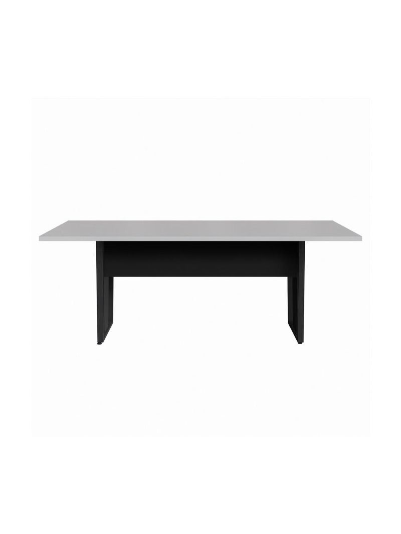 Mesa De Escritório Reunião 200cm Multimóveis Cr25332 Cinza Preto
