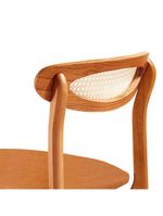 Conjunto 2 Cadeira De Jantar Noronha Premium Moderna Mobília Star Caramelo / Imbuia Nat