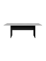 Mesa De Escritório Reunião 200cm Multimóveis Cr25333 Cinza Preto
