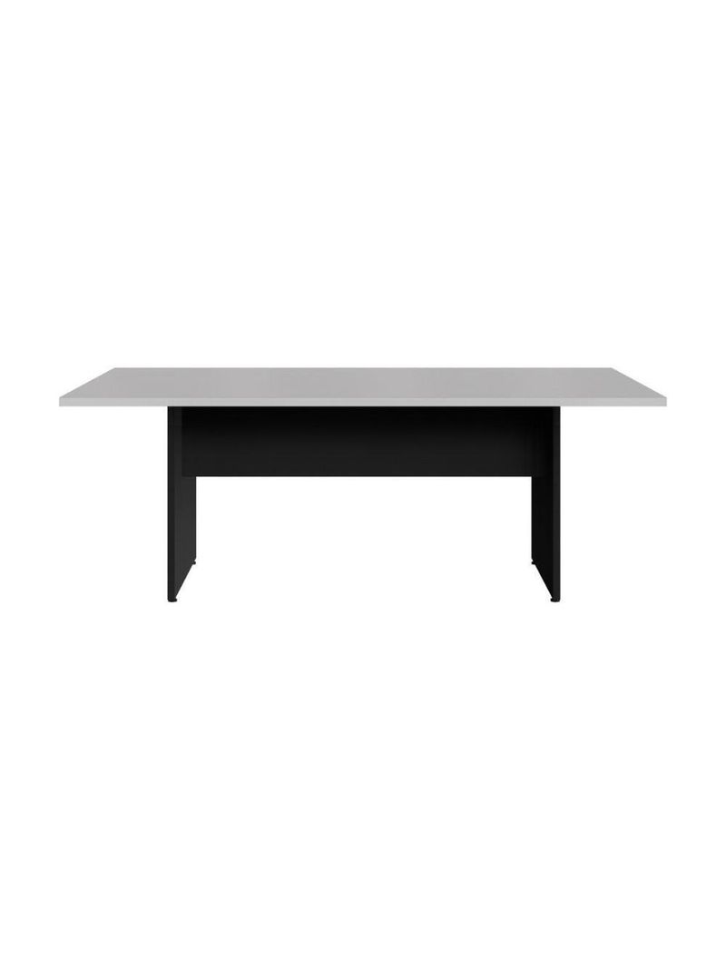 Mesa De Escritório Reunião 200cm Multimóveis Cr25333 Cinza Preto